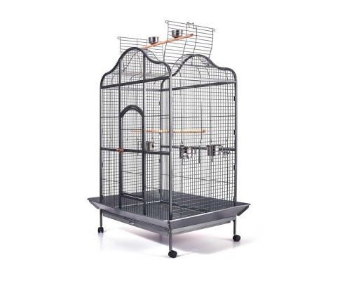 large parrot cage on wheels